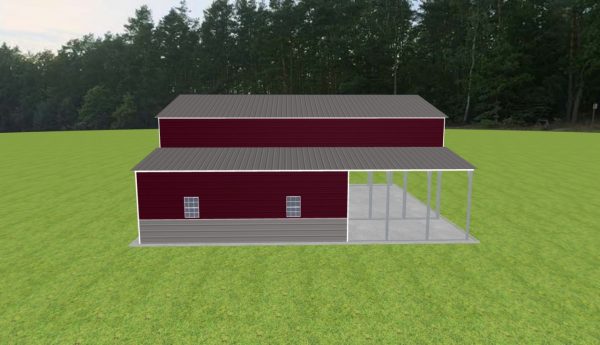 Carport with Storage 28 x 40 x 15 - Image 3