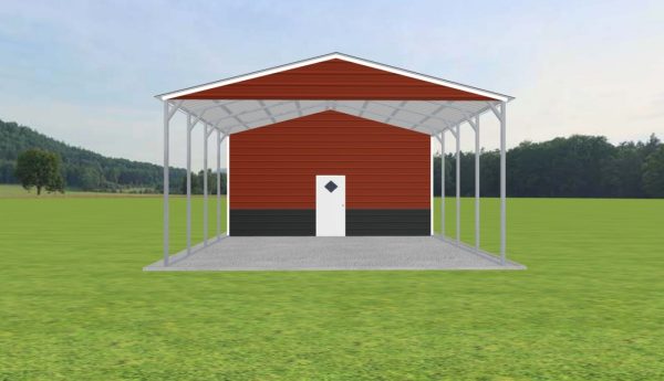 Carport with Storage 22 x 25 x 11 - Image 2