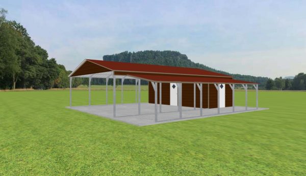 Carport with Storage 24 x 35 x 8 - Image 2