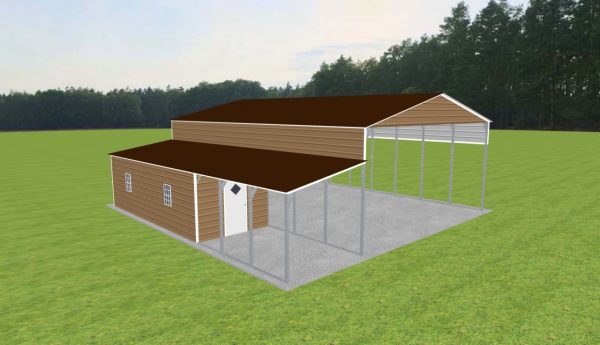 Carport with Storage 28 x 40 x 13