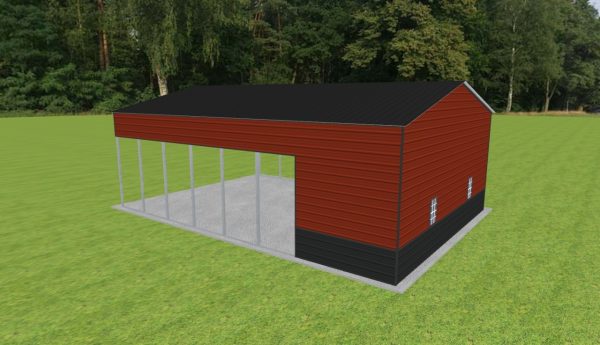 Carport with Storage 28 x 40 x 13 - Image 3