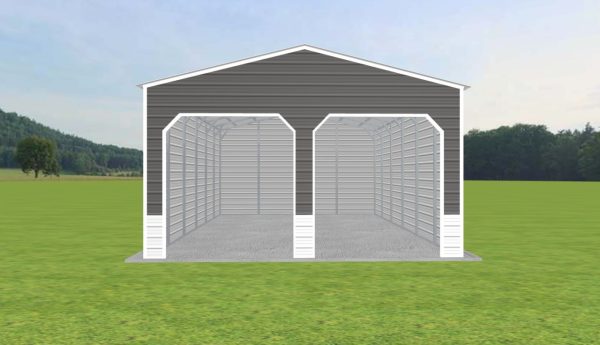 2 Car Carport 22 x 30 x 12 - Image 2