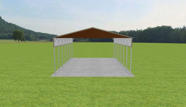 2 Car Carport 24 x 35 x 12 - Image 2