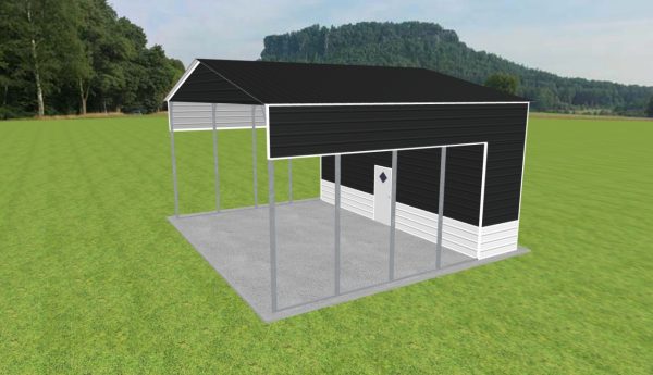 Carport with Storage 28 x 25 x 14