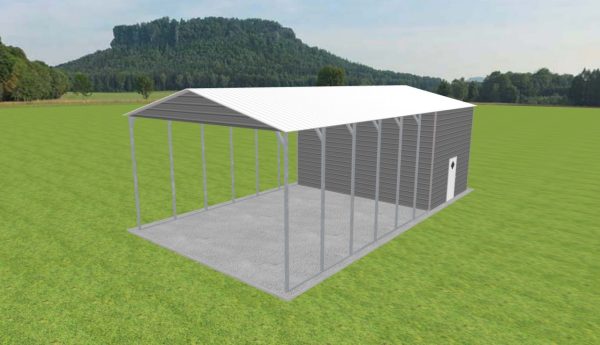 Carport with Storage 24 x 45 x 14