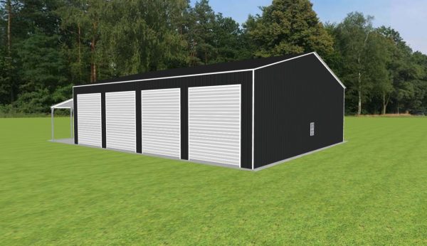 Garage with Lean To 46 x 50 x 14 - Image 3