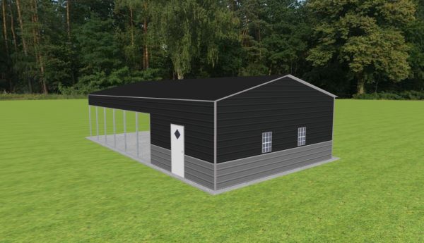 Carport with Storage 24 x 45 x 10 - Image 3