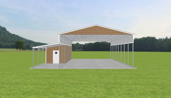 Carport with Storage 28 x 40 x 13 - Image 2