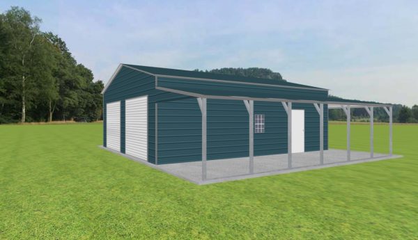 Garage with Lean To 26 x 30 x 10 - Image 2