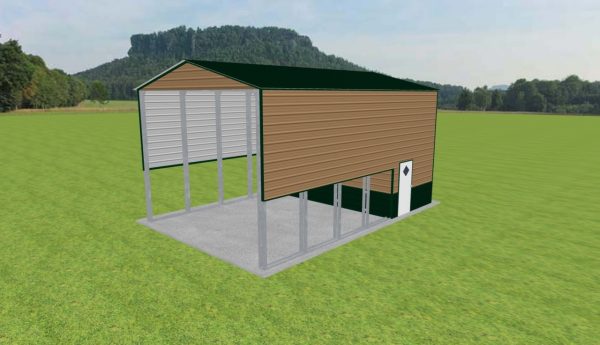 Carport with Storage 20 x 30 x 15