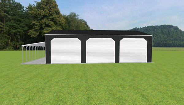 Garage with Lean To 44 x 60 x 16 - Image 3