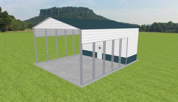 Carport with Storage 28 x 35 x 15