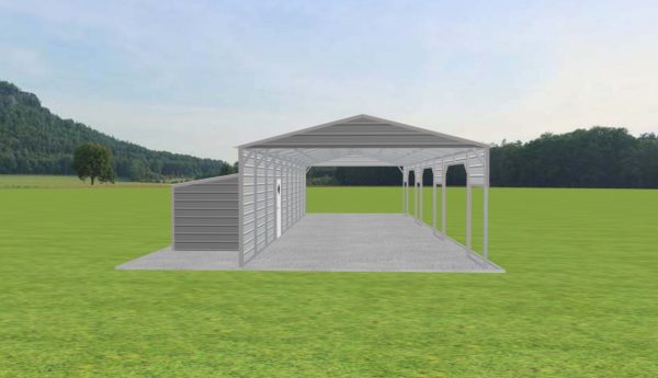 Carport with Storage 18 x 50 x 9