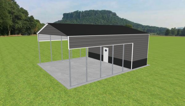 Carport with Storage 28 x 35 x 13