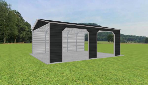 2 Car Carport 20 x 25 x 9