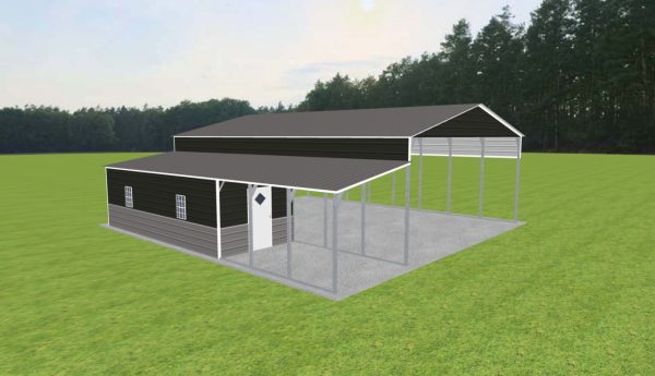 Carport with Storage 28 x 40 x 12