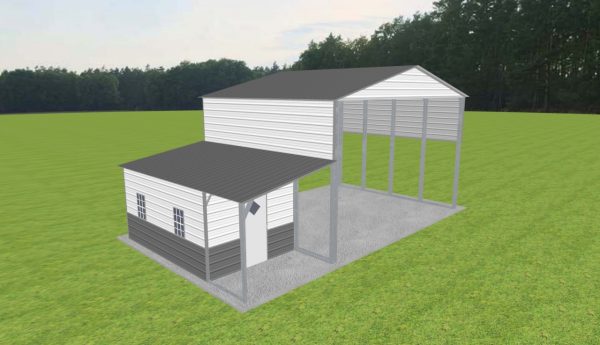 Carport with Storage 26 x 20 x 15 - Image 2