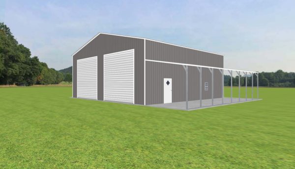 Garage with Lean To 40 x 40 x 16 - Image 2