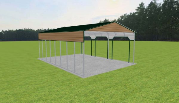 3 Car Carport 28 x 40 x 14 - Image 4