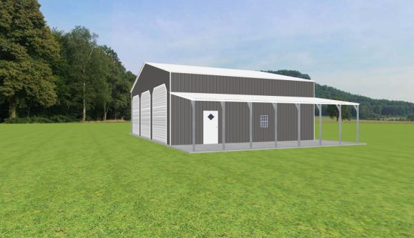 3 Car Garage with Lean To 46 x 35 x 14 - Image 2