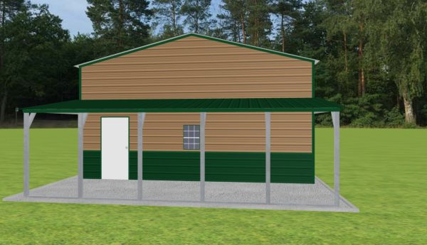 Garage with Lean To 24 x 40 x 12 - Image 2