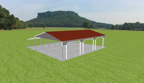 3 Car Carport 28 x 40 x 9