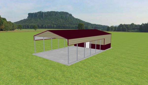 Carport with Storage 22 x 40 x 9