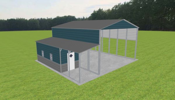 Carport with Storage 26 x 30 x 15