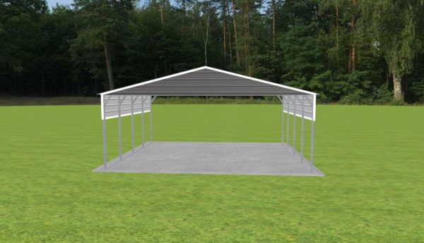 2 Car Carport 24 x 20 x 9 - Image 2