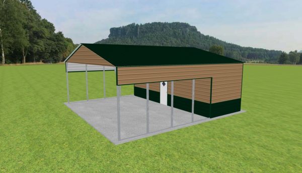 Carport with Storage 30 x 30 x 11