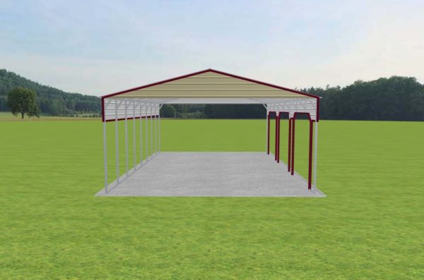 3 Car Carport 26 x 40 x 12 - Image 3