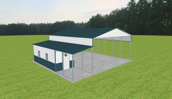 Carport with Storage 26 x 30 x 12