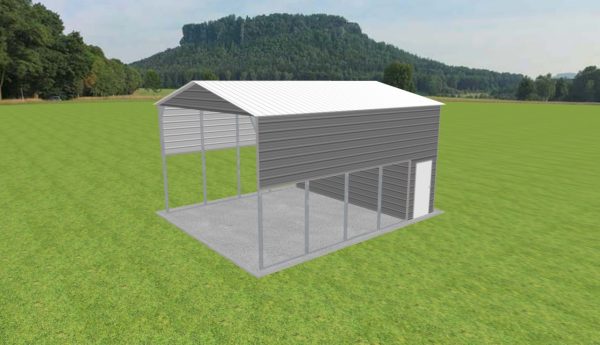 Carport with Storage 20 x 25 x 13