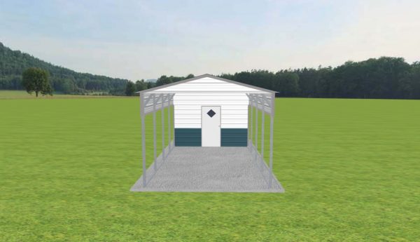 Residential Steel Carport 12 x 25 x 9 - Image 4