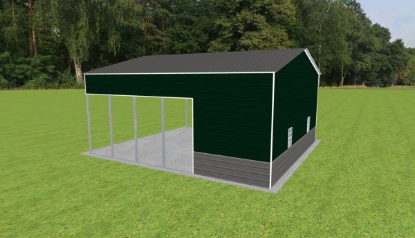 Carport with Storage 28 x 30 x 13 - Image 3