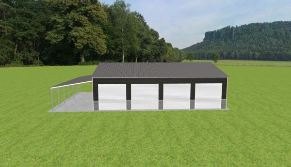 Garage with Lean To 30 x 40 x 10 - Image 2