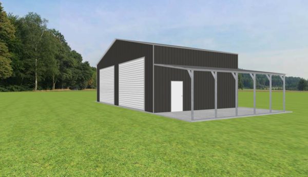 Garage with Lean To 44 x 25 x 14 - Image 2