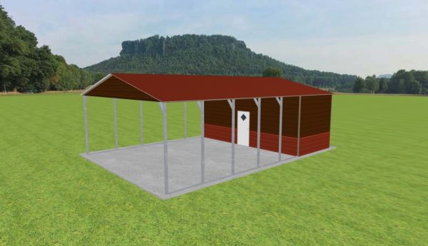 Carport with Storage 24 x 35 x 10