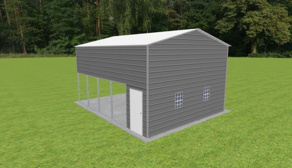 Carport with Storage 20 x 25 x 13 - Image 3