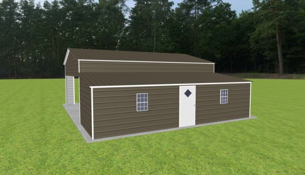 Carport with Storage 24 x 30 x 11 - Image 2