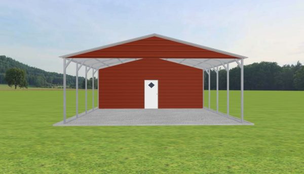 Carport with Storage 24 x 25 x 9 - Image 2