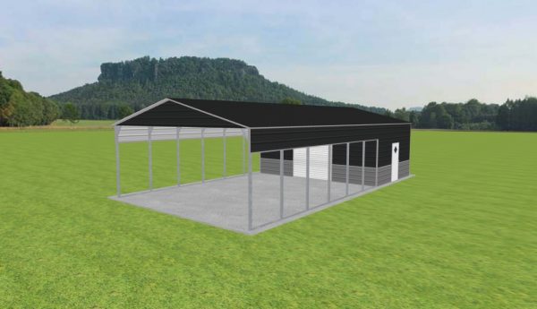 Carport with Storage 24 x 45 x 10