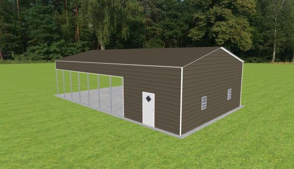 Carport with Storage 28 x 50 x 12 - Image 3