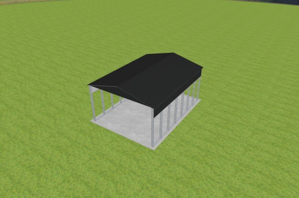 3 Car Carport 26 x 35 x 15 - Image 4