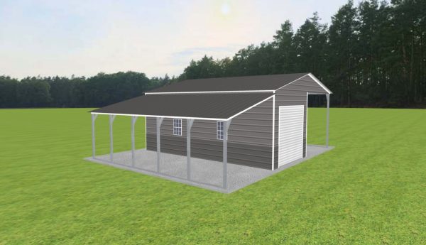 Carport with Storage 22 x 24 x 10 - Image 3