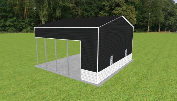 Carport with Storage 28 x 25 x 14 - Image 3