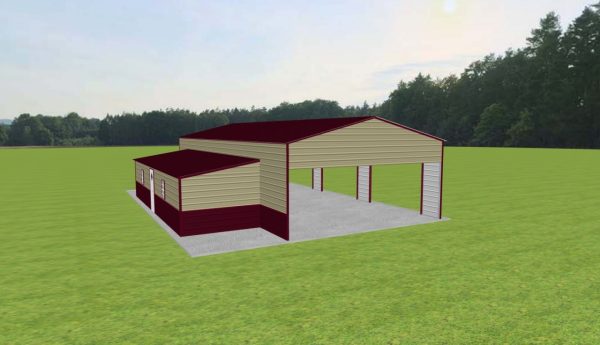 Carport with Storage 24 x 50 x 11 - Image 2