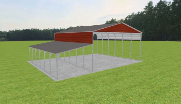 3 Car Carport 28 x 30 x 13