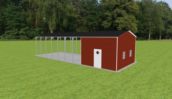 Carport with Storage 18 x 50 x 11 - Image 3