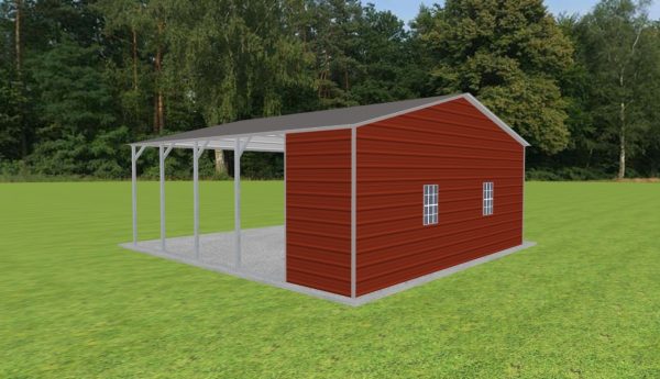 Carport with Storage 24 x 25 x 9 - Image 4